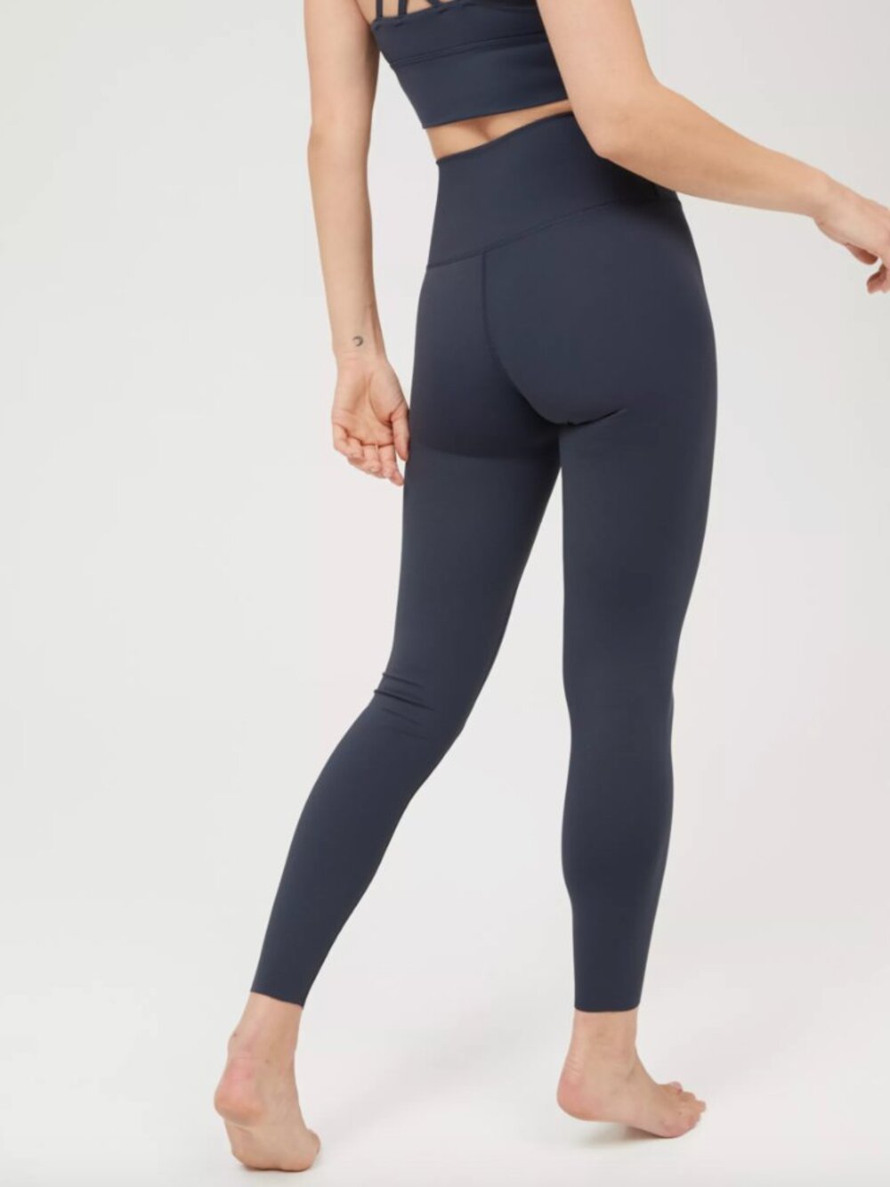 OFFLINE By Aerie Goals High Waisted 7/8 Leggings pants medium steel blue stretch